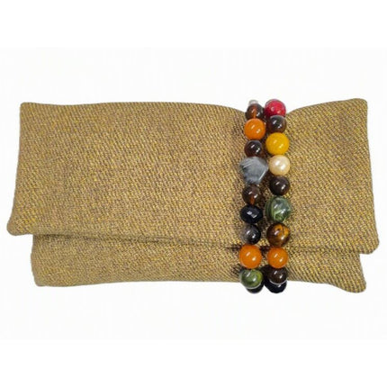 Pochette Donna Mario Spatarella Clutch in Tessuto con Pietre Multicolor GIMMY POCHETTE CLUTCH 1 Spatarella 
