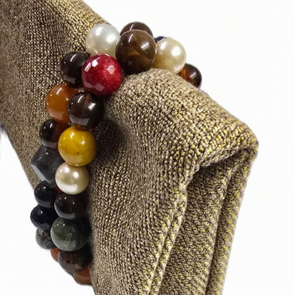 Pochette Donna Mario Spatarella Clutch in Tessuto con Pietre Multicolor GIMMY 1 POCHETTE CLUTCH Spatarella 