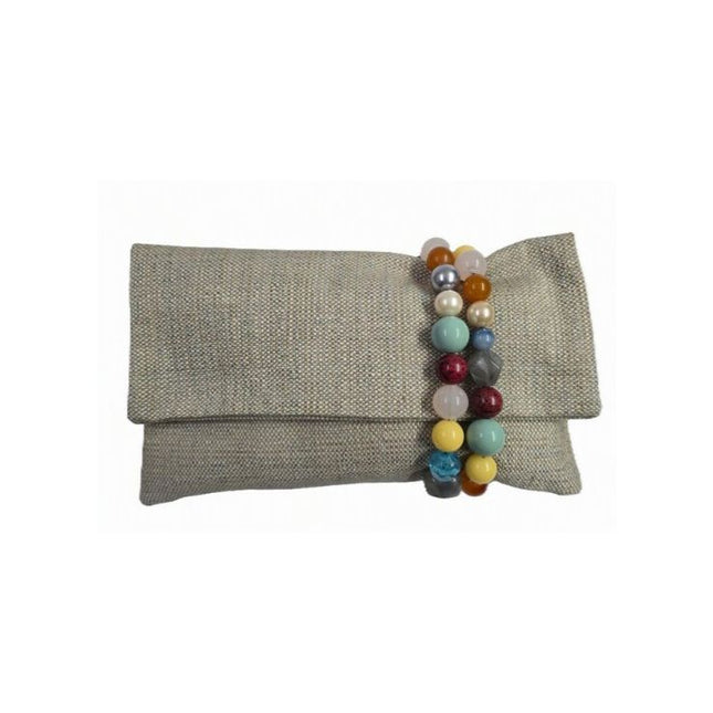 Pochette Donna Mario Spatarella Clutch in Tessuto con Pietre Multicolor GIMMY POCHETTE CLUTCH 2 Spatarella 