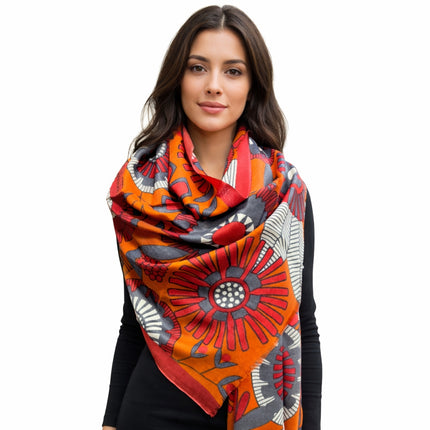 Foulard Spatarella in Cashmere Fantasia Multicolore GIRASOLE GIRASOLE 1 Spatarella 