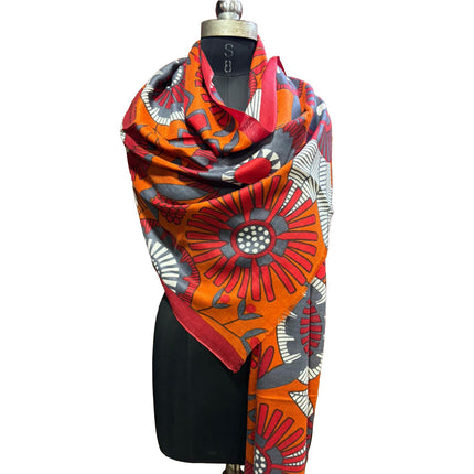 Foulard Spatarella in Cashmere Fantasia Multicolore GIRASOLE GIRASOLE 1 Spatarella 