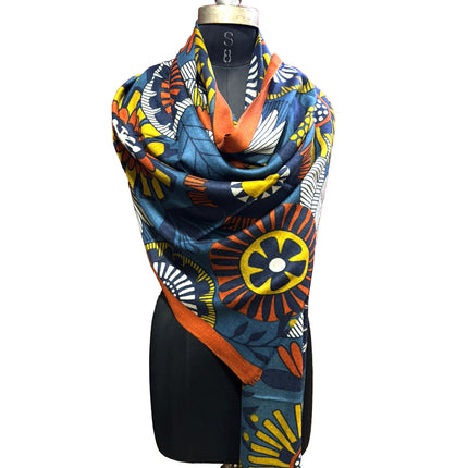 Foulard Spatarella in Cashmere Fantasia Multicolore GIRASOLE GIRASOLE 2 Spatarella 