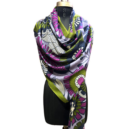 Foulard Spatarella in Cashmere Fantasia Multicolore GIRASOLE GIRASOLE 4 Spatarella 