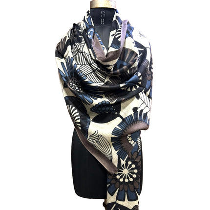 Foulard Spatarella in Cashmere Fantasia Multicolore GIRASOLE GIRASOLE 5 Spatarella 