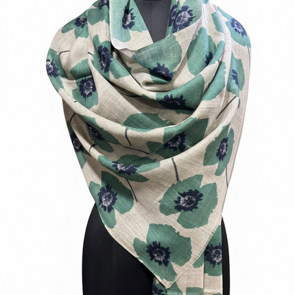 Foulard Spatarella in Cashmere Fantasia Multicolore PAPAVERI PAPAVERI 6 Spatarella 