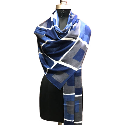 Foulard Spatarella in Cashmere Fantasia Multicolore QUADRATI QUADRATI 2 Spatarella 