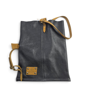 Spatarella Borsa Sacca con Tracolla in Pelle Nera | Mario Spatarella SPOKE BLACK 2 Spatarella 