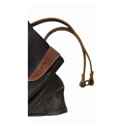 Spatarella Borsa Sacca con Tracolla in Pelle Marrone SPOKE BOTTALATO MORO Spatarella 
