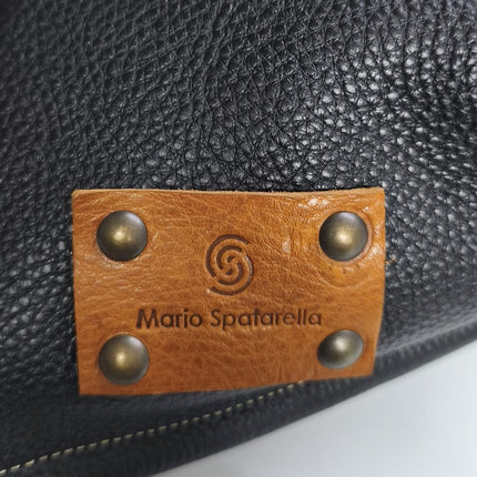 Spatarella Borsa Sacca con Tracolla in Pelle Nero SPOKE BOTTALATO NERO Spatarella 