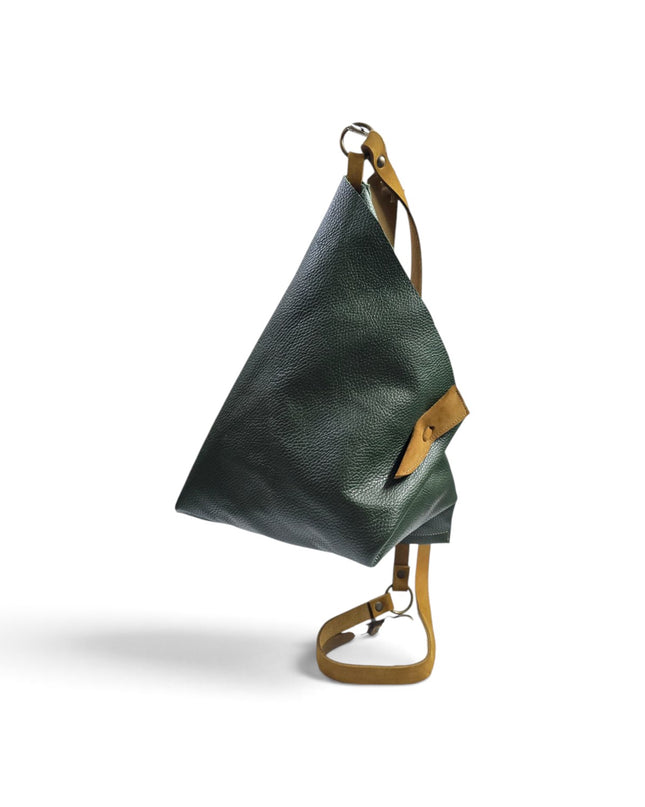 Spatarella Borsa Sacca con Tracolla in Pelle Verde | Mario Spatarella SPOKE GREEN 2 Spatarella 