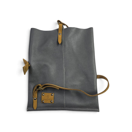 Spatarella Borsa Sacca con Tracolla in Pelle Grigia | Mario Spatarella SPOKE GREY 2 Spatarella 