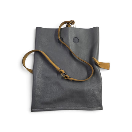 Spatarella Borsa Sacca con Tracolla in Pelle Grigia | Mario Spatarella SPOKE GREY 2 Spatarella 