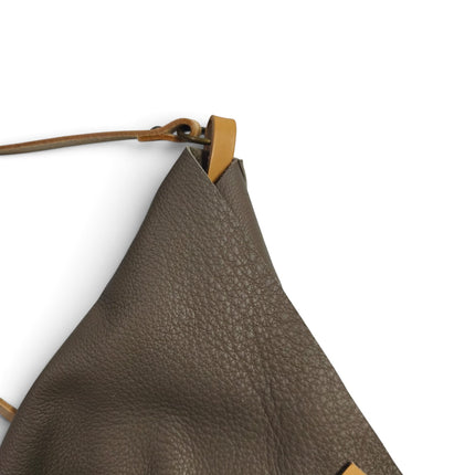 Borsa Sacca a Tracolla in Pelle Fango | Spatarella SPOKE LEATHER FANGO Spatarella 