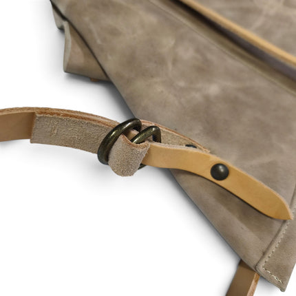 Borsa Sacca a Tracolla in Pelle Olied Naturale | Spatarella SPOKE LEATHER OILED Spatarella 