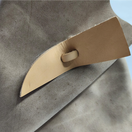 Borsa Sacca a Tracolla in Pelle Olied Naturale | Spatarella SPOKE LEATHER OILED Spatarella 