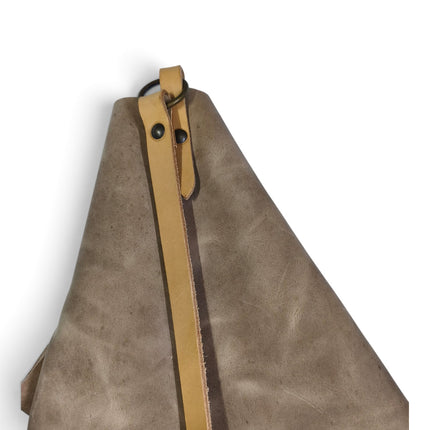 Borsa Sacca a Tracolla in Pelle Olied Naturale | Spatarella SPOKE LEATHER OILED Spatarella 