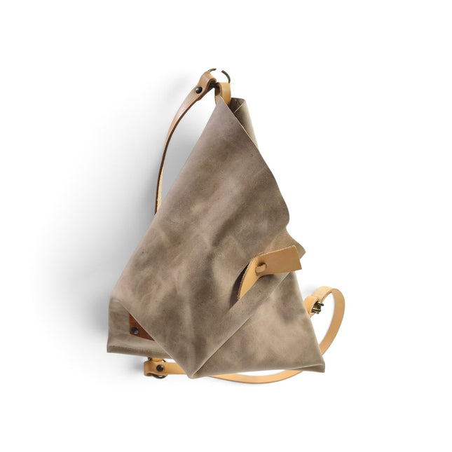 Borsa Sacca a Tracolla in Pelle Olied Naturale | Spatarella SPOKE LEATHER OILED Spatarella 