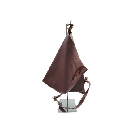 Spatarella Borsa Sacca a Tracolla in Pelle Cuoio SPOKE LEATHER TAN Spatarella 