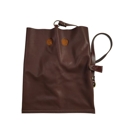 Spatarella Borsa Sacca a Tracolla in Pelle Cuoio SPOKE LEATHER TAN Spatarella 