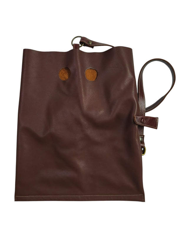 Spatarella Borsa Sacca a Tracolla in Pelle Cuoio SPOKE LEATHER TAN Spatarella 