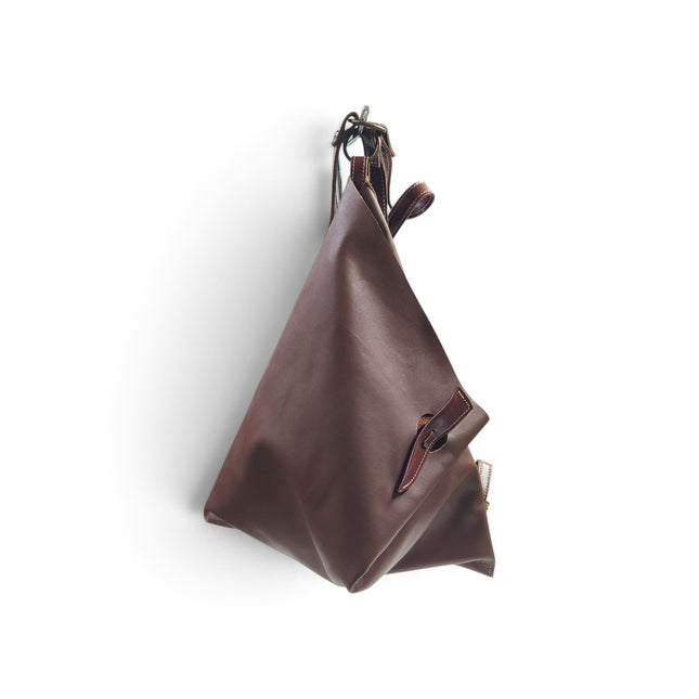 Spatarella Borsa Sacca a Tracolla in Pelle Cuoio SPOKE LEATHER TAN Spatarella 