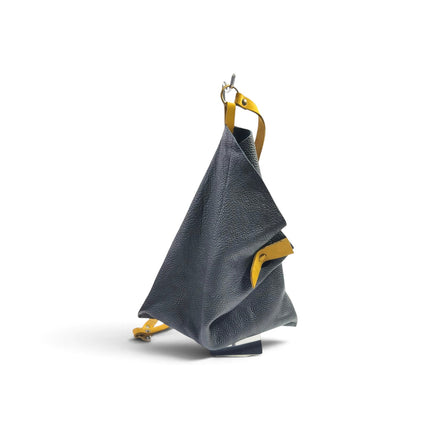 Borsa Sacca a Tracolla in Pelle Nera | Spatarella SPOKE RUGA BLACK Spatarella 