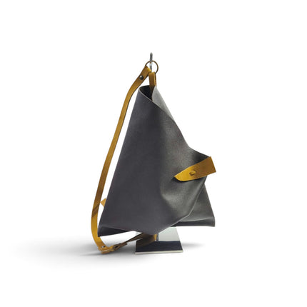 Borsa Sacca a Tracolla in Pelle Marrone | Spatarella SPOKE RUGA BROWN Spatarella 