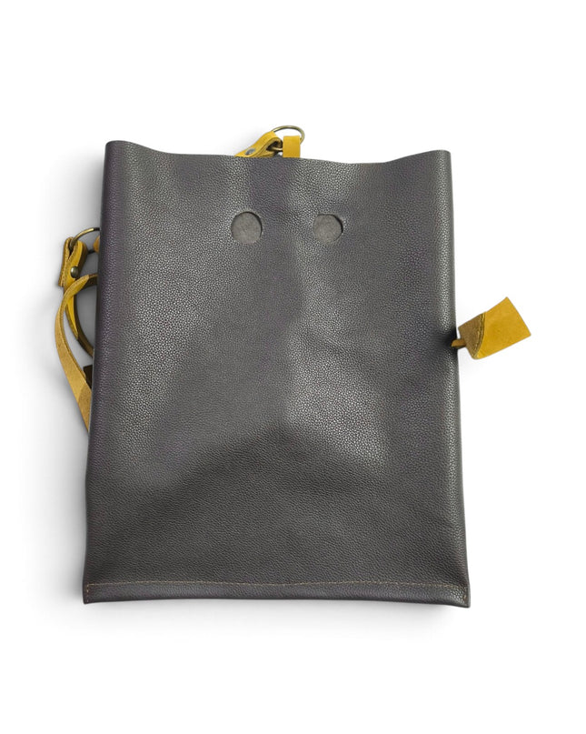Borsa Sacca a Tracolla in Pelle Marrone | Spatarella SPOKE RUGA BROWN Spatarella 