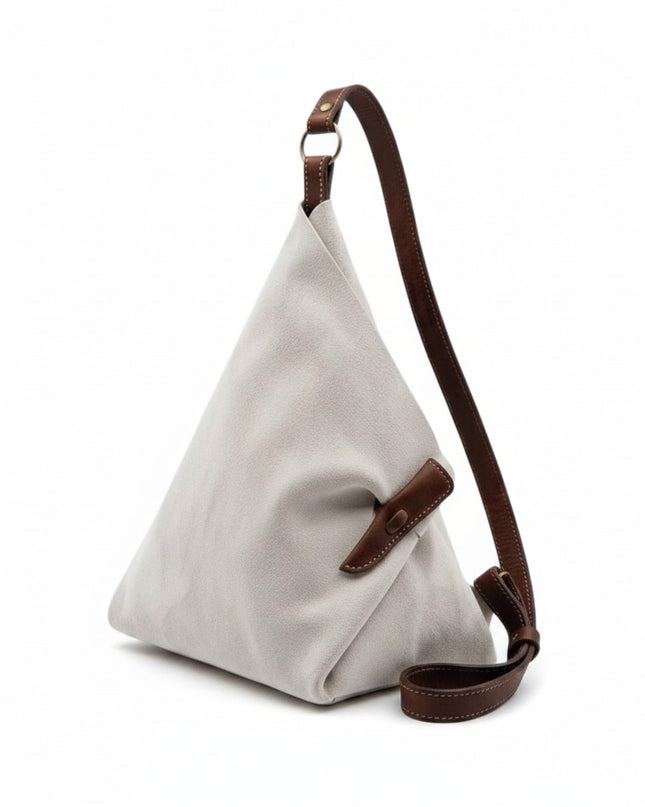 Spatarella Borsa Sacca a Tracolla in Camoscio Ghiaccio SPOKE SUEDE ICE Spatarella 