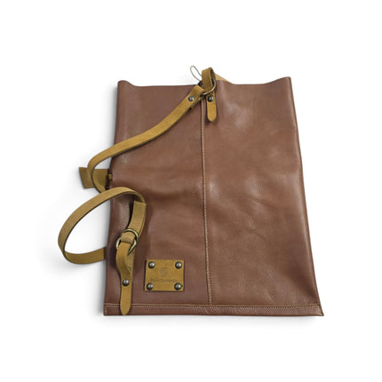Spatarella Borsa Sacca con Tracolla in Pelle Cuoio | Mario Spatarella SPOKE TAN 2 Spatarella 