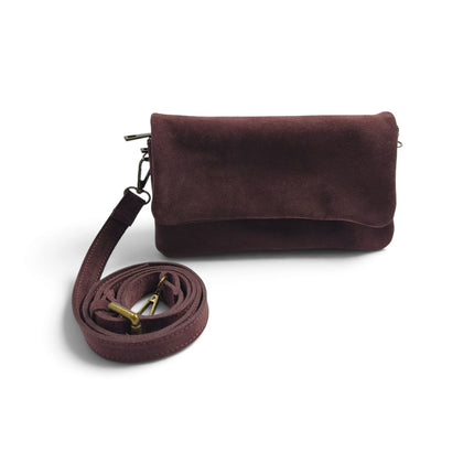 Borsetta tre Tasche Donna in Camoscio Bordo | Spatarella UTILITY BORDO Spatarella 