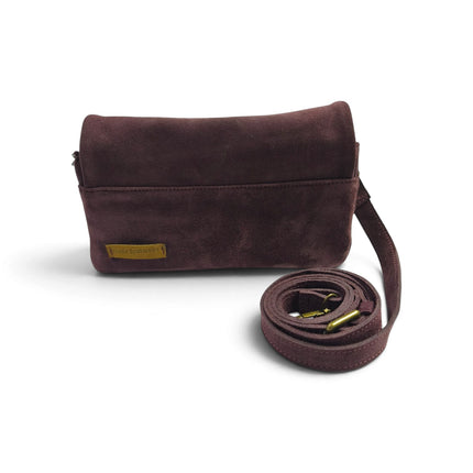 Borsetta tre Tasche Donna in Camoscio Bordo | Spatarella UTILITY BORDO Spatarella 