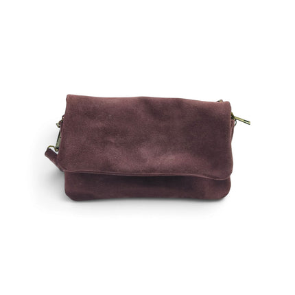 Borsetta tre Tasche Donna in Camoscio Bordo | Spatarella UTILITY BORDO Spatarella 
