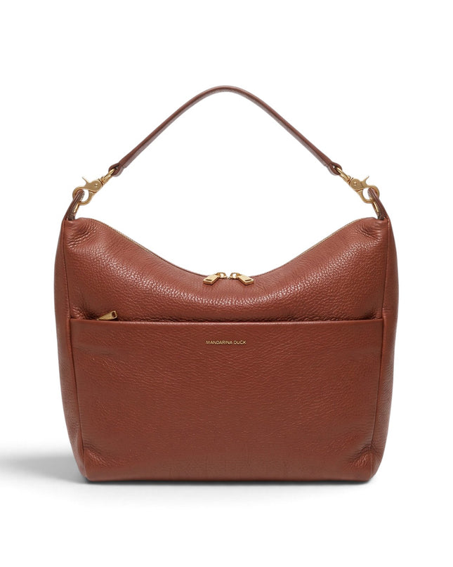 Borsa Donna Multitasche in Pelle Havana Mattone | Mandarina Duck