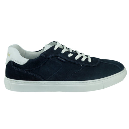 Sneakers Uomo in Camoscio Nero Giardini E101970U BLU 207 Nero Giardini 