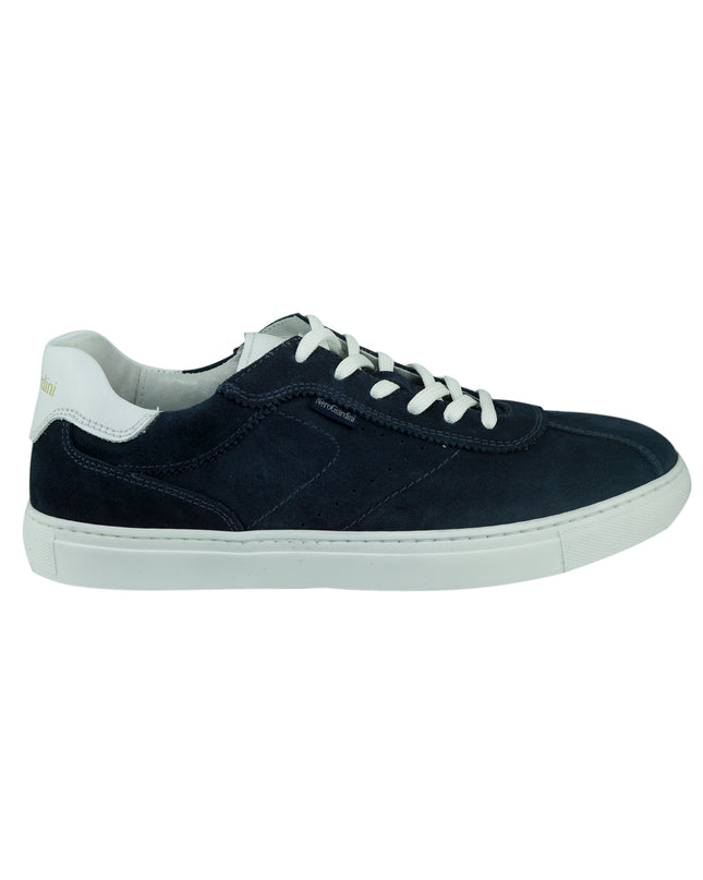 Sneakers Uomo in Camoscio Nero Giardini E101970U BLU 207 Nero Giardini 