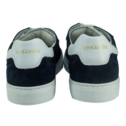 Sneakers Uomo in Camoscio Nero Giardini E101970U BLU 207 Nero Giardini 