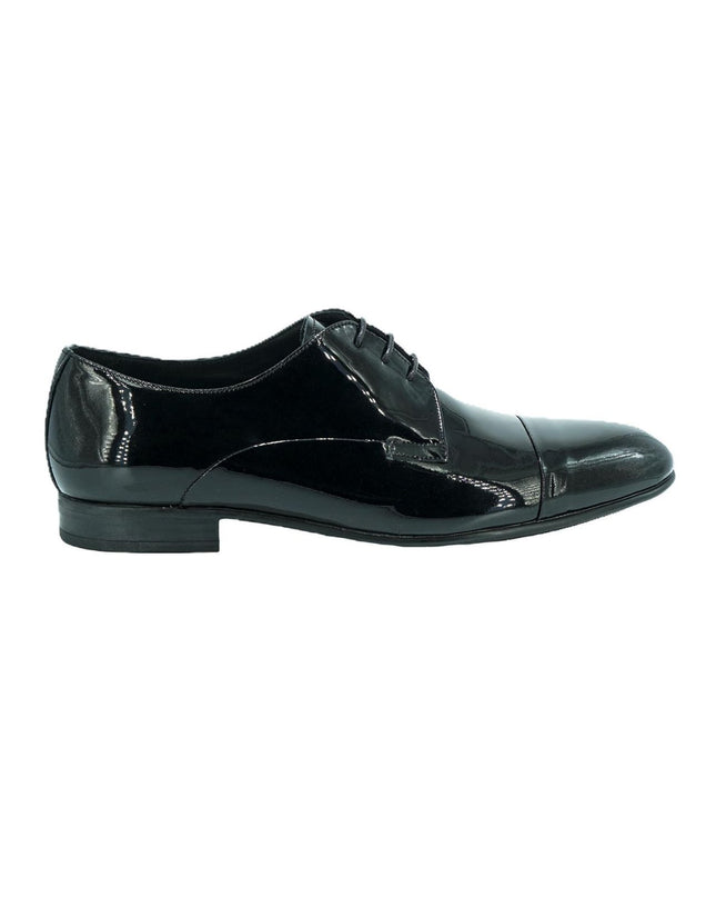 Stingata Cerimonia Derby Vernice Nero Elegante Sposo ELITE 3 VERNICE NERO Rogal's 