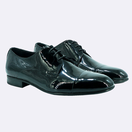 Stingata Cerimonia Derby Vernice Nero Elegante Sposo ELITE 3 VERNICE NERO Rogal's 