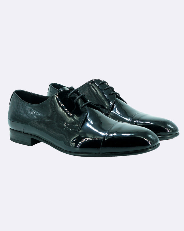Stingata Cerimonia Derby Vernice Nero Elegante Sposo ELITE 3 VERNICE NERO Rogal's 