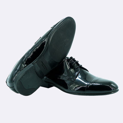 Stingata Cerimonia Derby Vernice Nero Elegante Sposo ELITE 3 VERNICE NERO Rogal's 