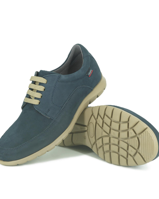 Stringata Bassa Uomo in Pelle Blu 81308 BLU Callaghan 