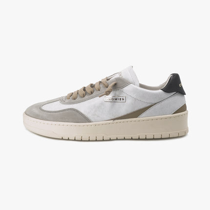Sneakers Vintage Uomo in Pelle Bianca C7P1 ALPHA BOLD WHITE Cromier 
