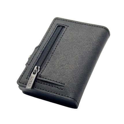 Moero Saffiano Black Zip Portafoglio Slim SAFFIANO BLACK ZIP NERO Moero 
