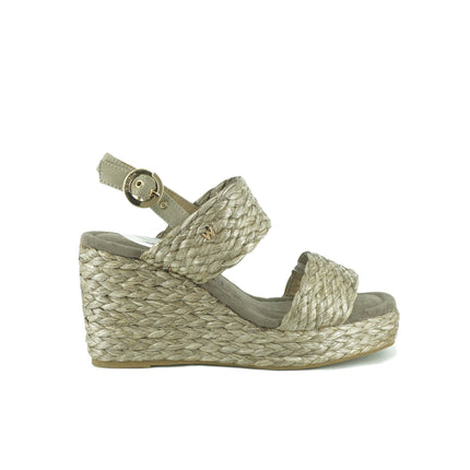 Sandali Donna Zeppa Raffia CHOIMBRA RAFFIA TAUPE Wrangler 