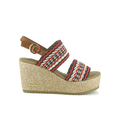 Sandali Donna con Zeppa MARBELLA MOONLIGHT RED Wrangler 