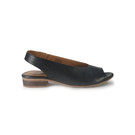 Sandali Bassi Donna Pelle Nera A6401 BLACK Bueno 