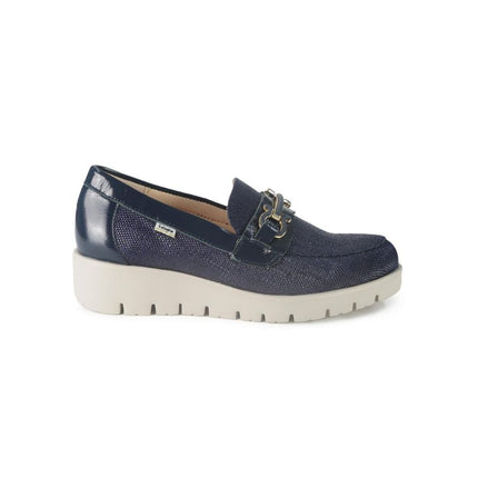 Mocassini Donna Vernice Canvas Blu 58500 BARI BLU Callaghan 