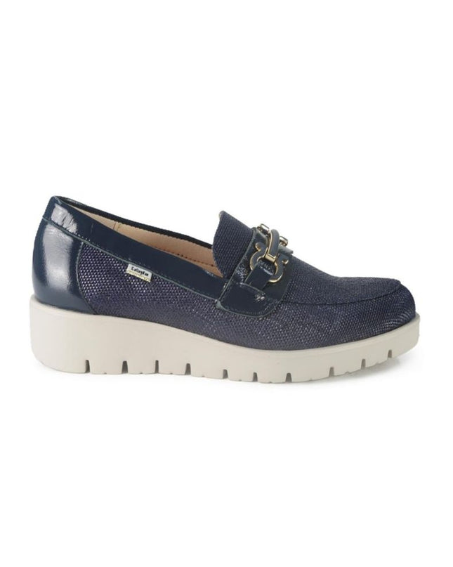 Mocassini Donna Vernice Canvas Blu 58500 BARI BLU Callaghan 