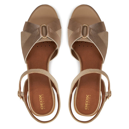 Sandali Donna Tacco Gold D45RLB NEW MARYKARMEN GOLD Geox 